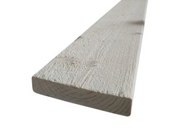AITALAUTA 20X120mm 4-SIVUN POHJAMAALATTU VALKOINEN